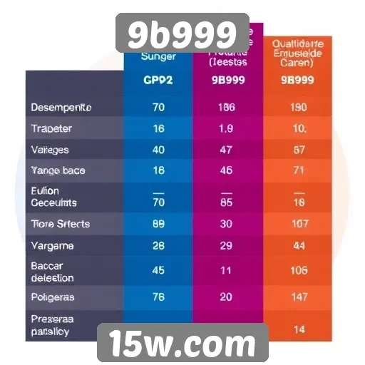 Comparativo de desempenho entre 9b999 e concorrentes